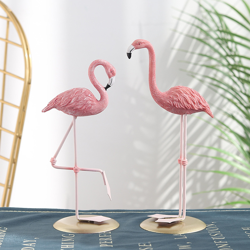 3PCS Pink Flamingo Figurines T - Resin Art Wedding Gift ulasan dan harga