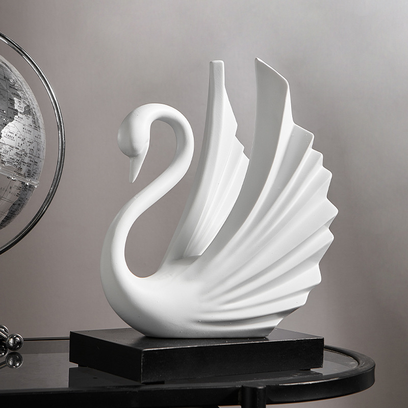 Resin Swan Couple Figurine Sim - Resin Art Wedding Gift ulasan dan harga