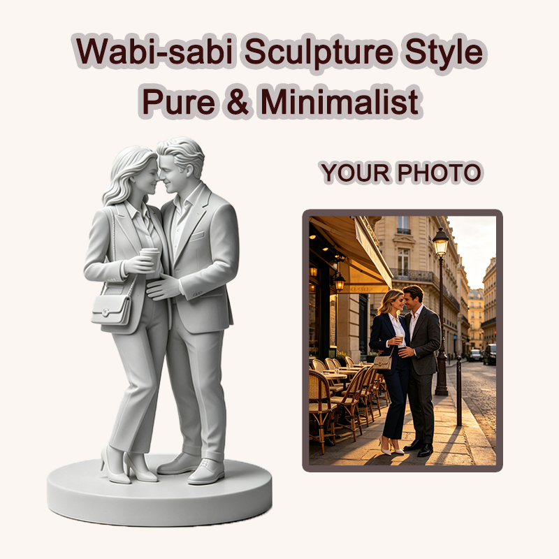 Custom 3D Printed Couple Figur - Resin Art Wedding Gift ulasan dan harga