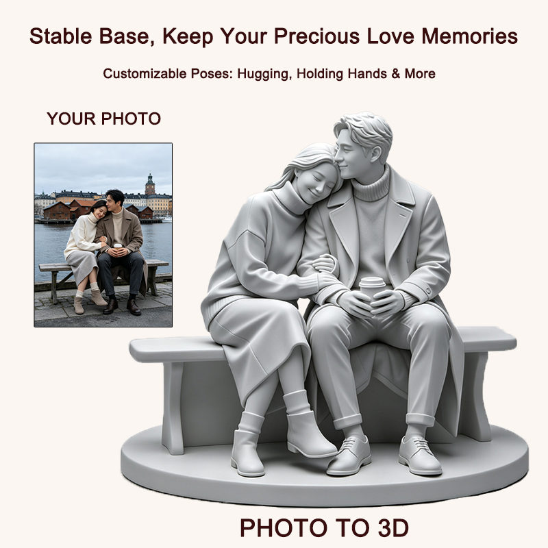 Custom 3D Printed Couple Figur - Resin Art Wedding Gift ulasan dan harga