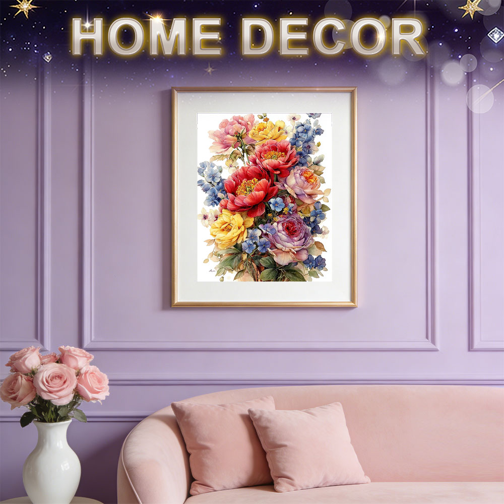 HUACAN Diamond Painting Kit Fl - Resin Art Rose ulasan dan harga