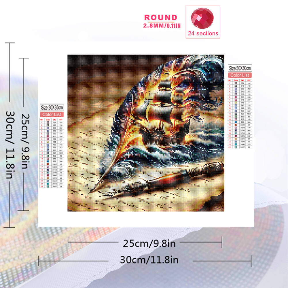 Evershine Full Square Round Di - Resin Art Wallpaper ulasan dan harga
